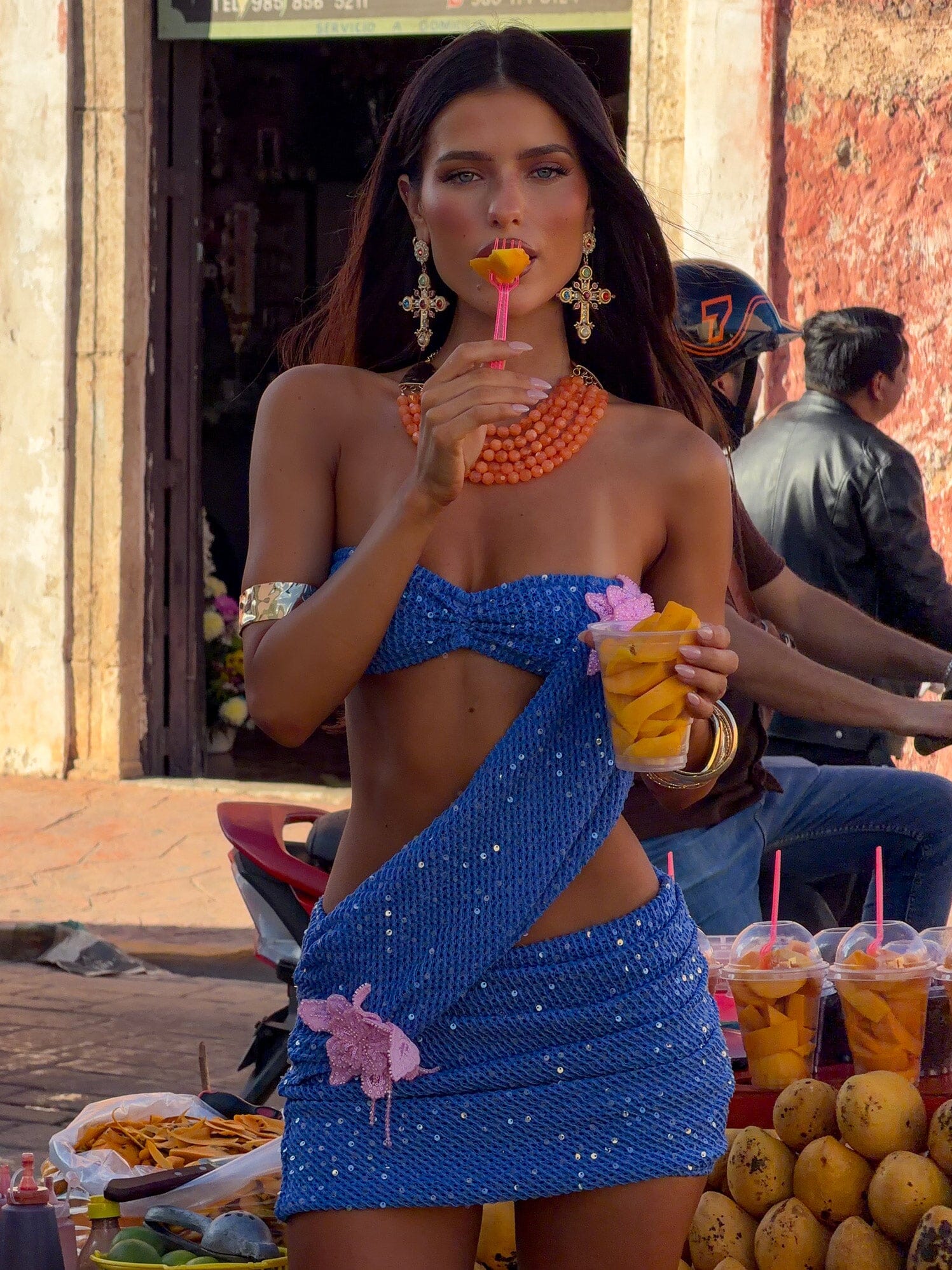 Leticia Mini Dress Blue