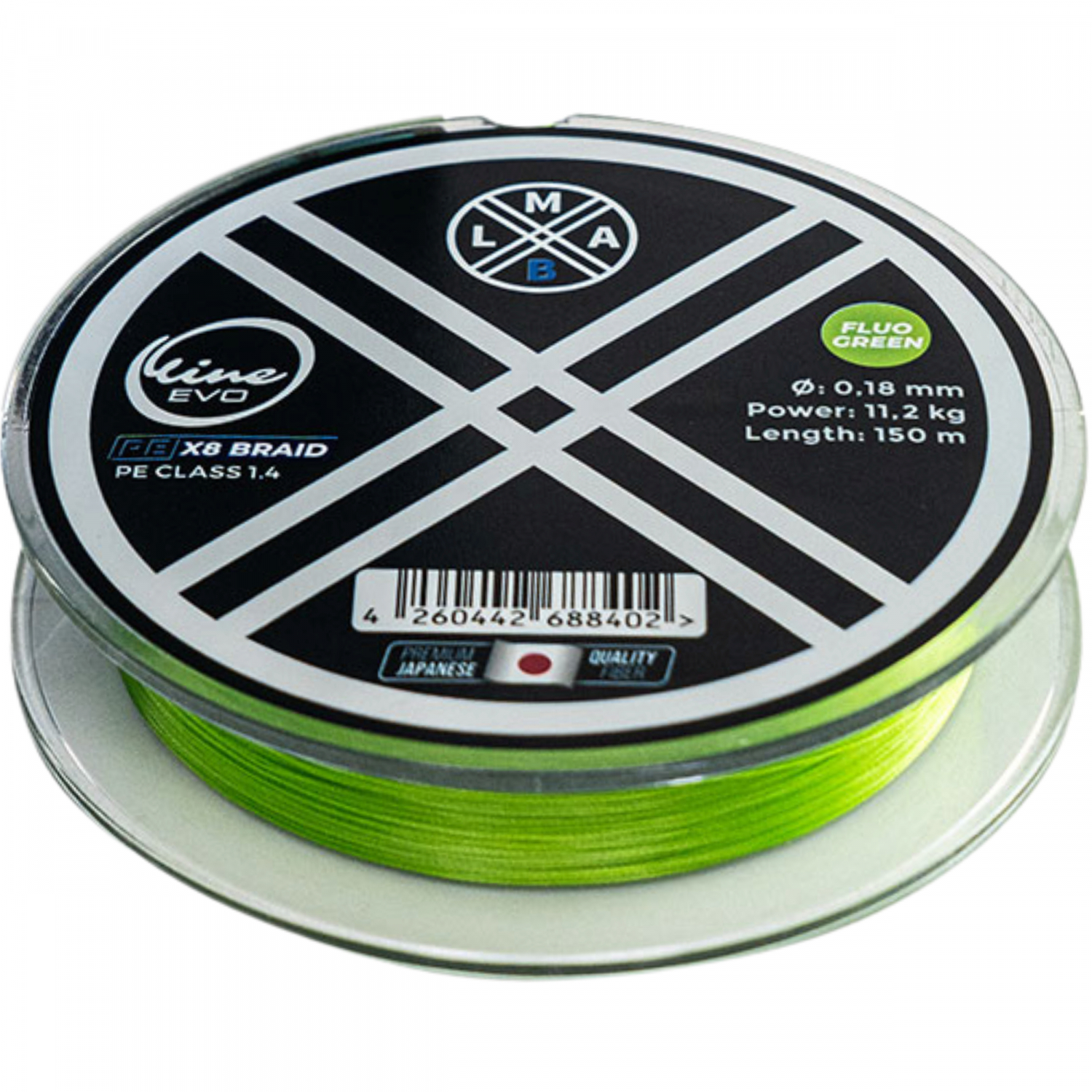 LMAB O-Line Evo PE X8 (Fluo Green)