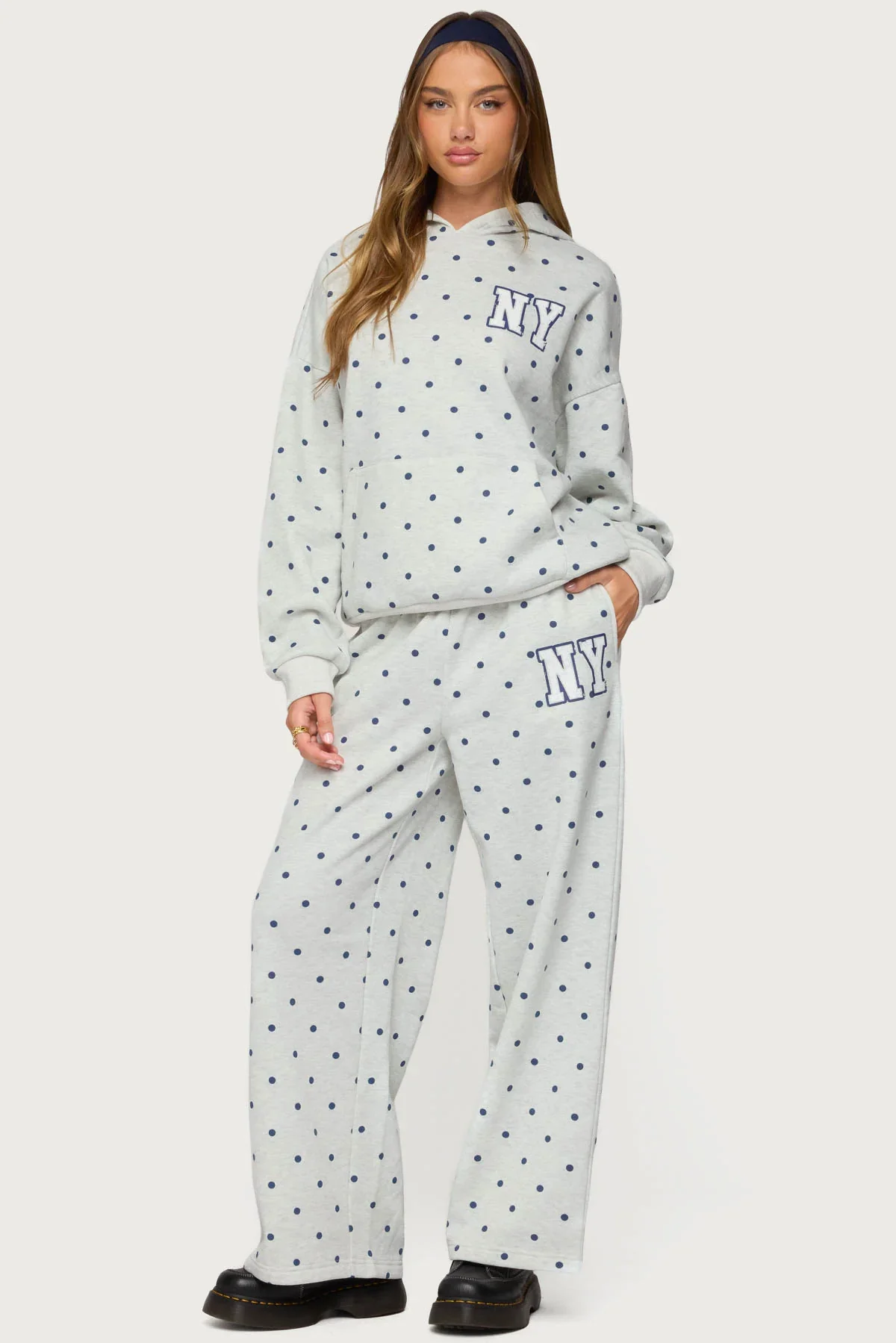 NY Babe Polka Dot Hoodie