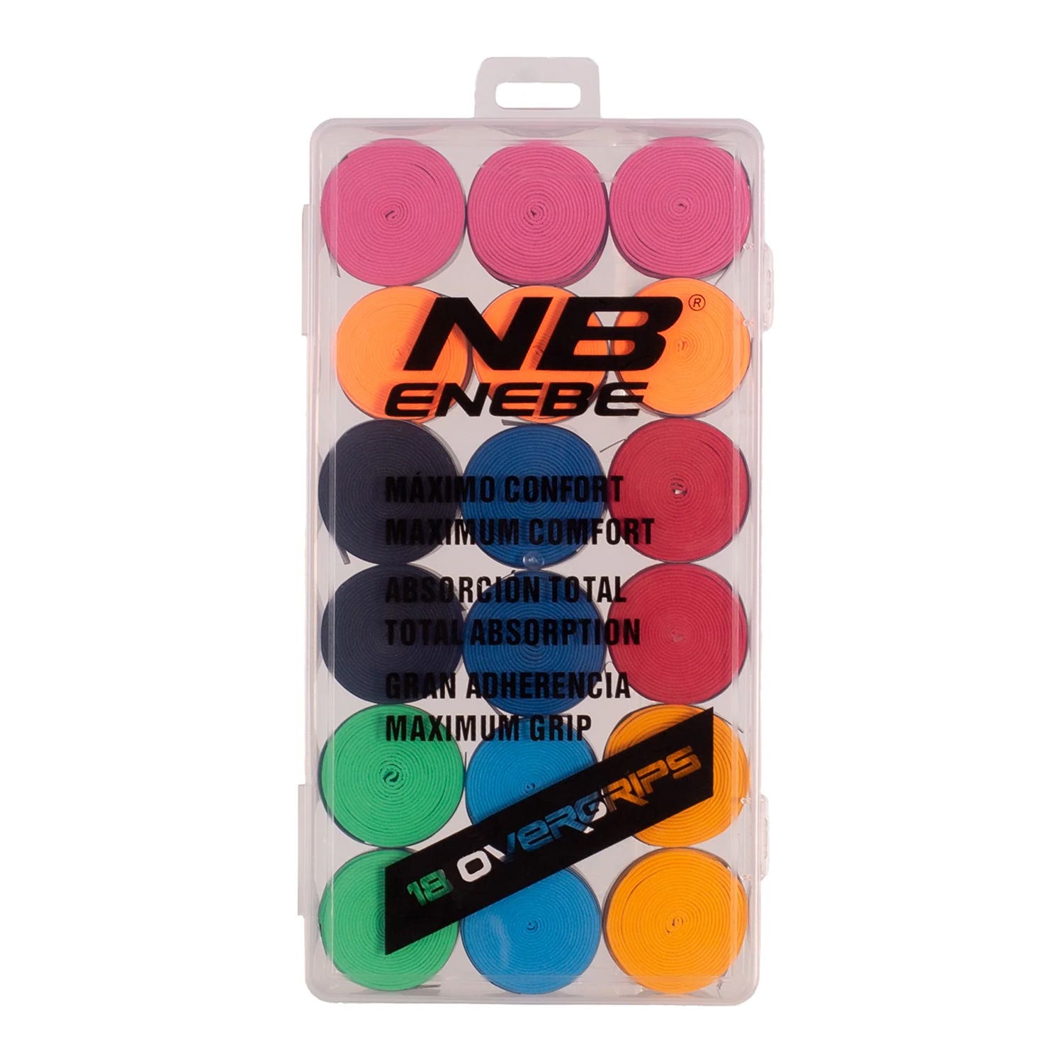 BOX 18 ENEBE OVERGRIPS PLAIN COLORS A003779.030