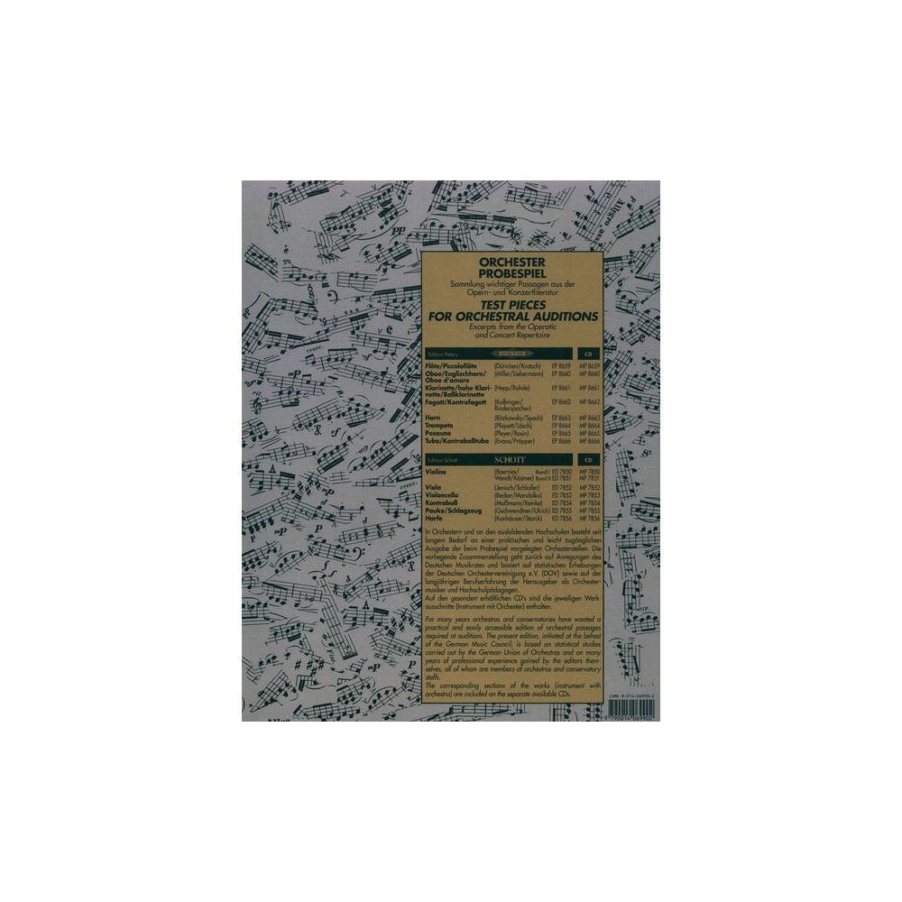 Edition Peters Orchester Probespiel Fagott – Thomann Ireland