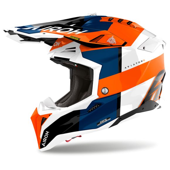 Casque cross Airoh AVIATOR 3 - MONARCH 2025 - OrangeRef : AR1425
