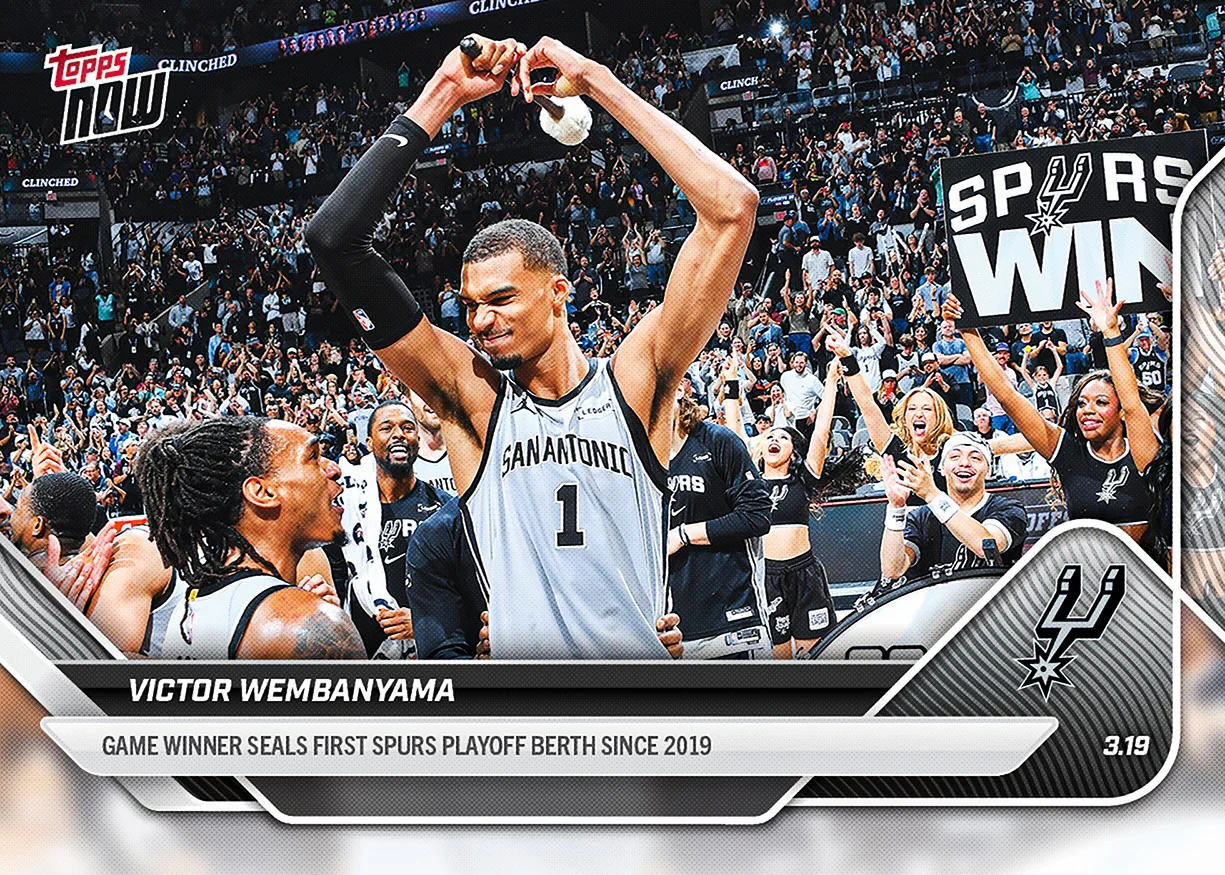 Victor Wembanyama - 2025-26 NBA Topps NOW® - Card 219 - PR: 4259