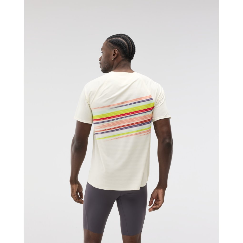 Hoka Race Day Short Sleeve Shirt Men - alabaster flare