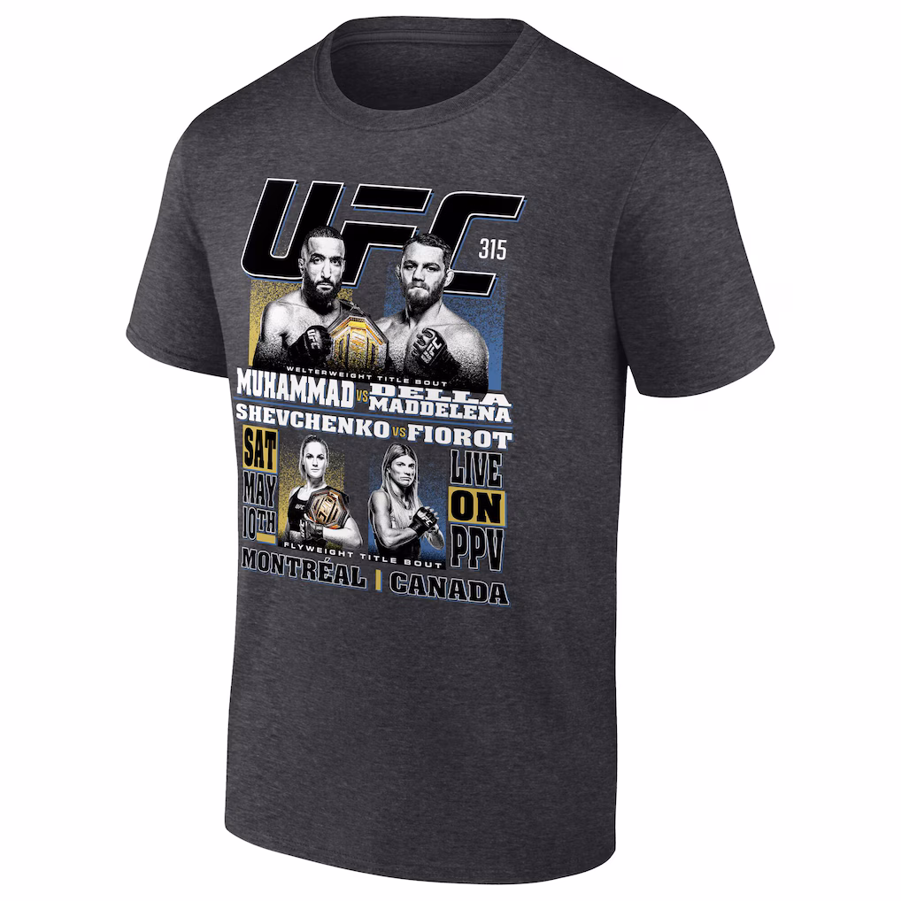 UFC 315 Match Up T-Shirt - Black - Mens