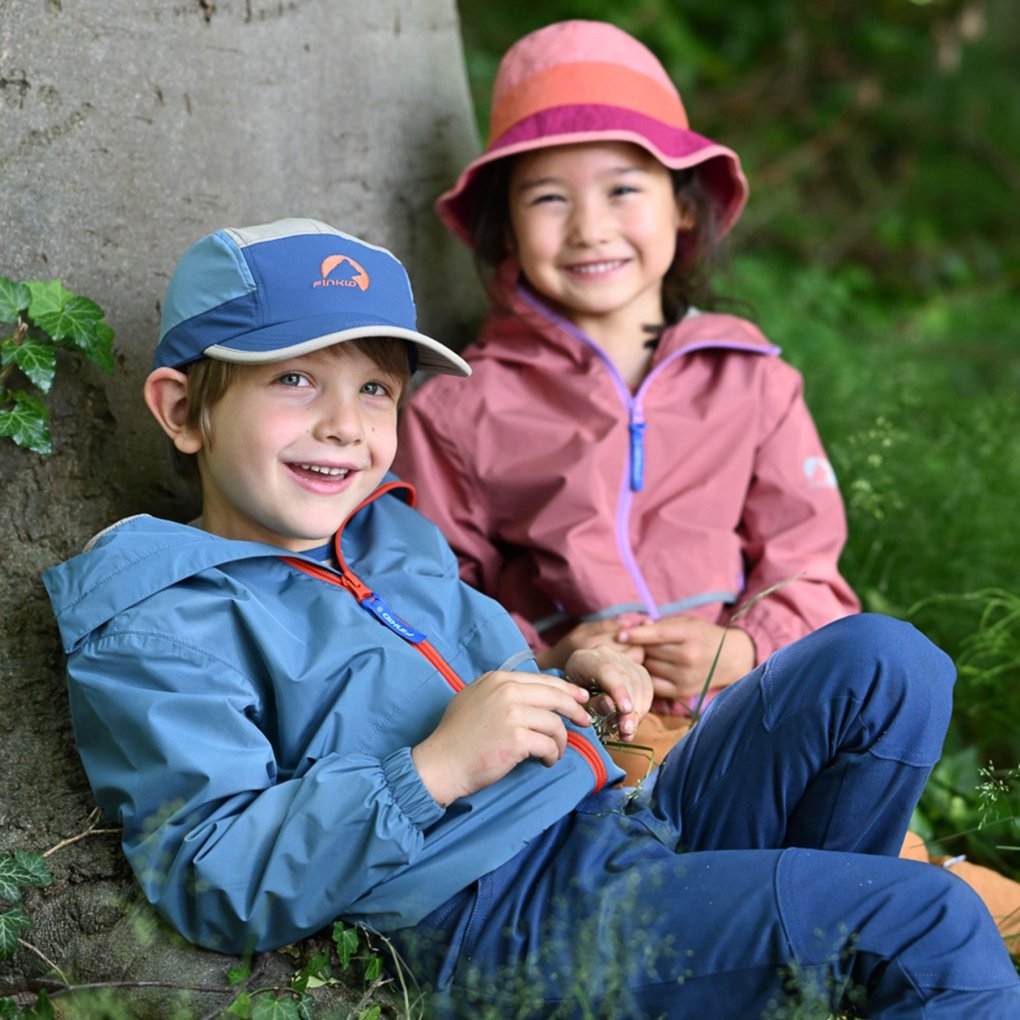 Finkid TIMI AIR Rain Jacket Kids - cedar