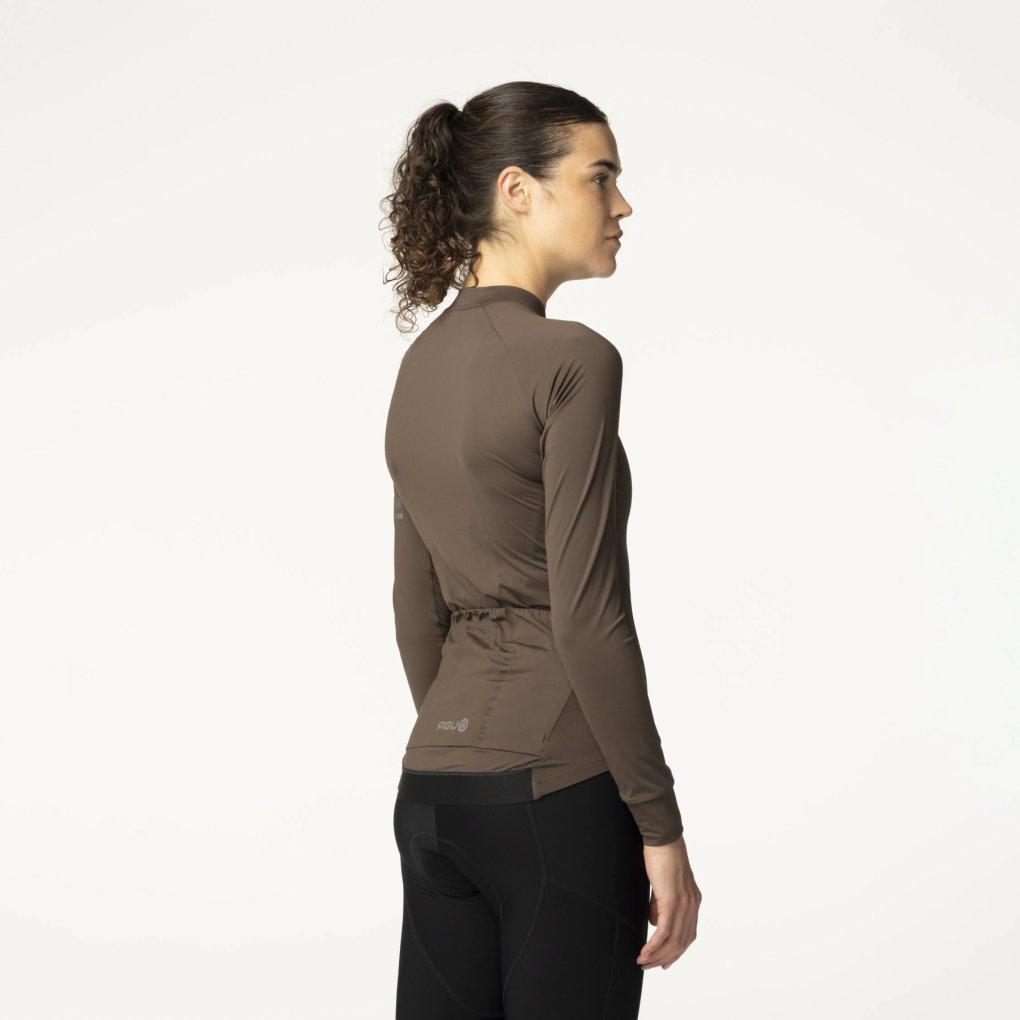 AGU Performance Solid Longsleeve Jersey Women - ground coffee