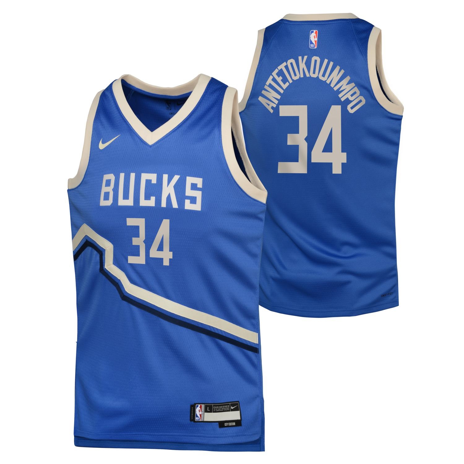 Giannis Antetokounmpo #34 Milwaukee Bucks 2024-25 City Edition Nike Swingman NBA Jersey (YOUTH)