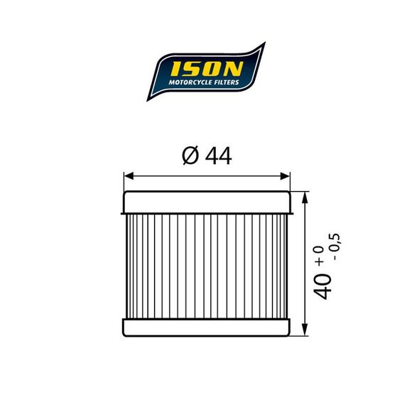 Ison 131 ELEMENT Oil Filter Original TypeRef: ISON 131