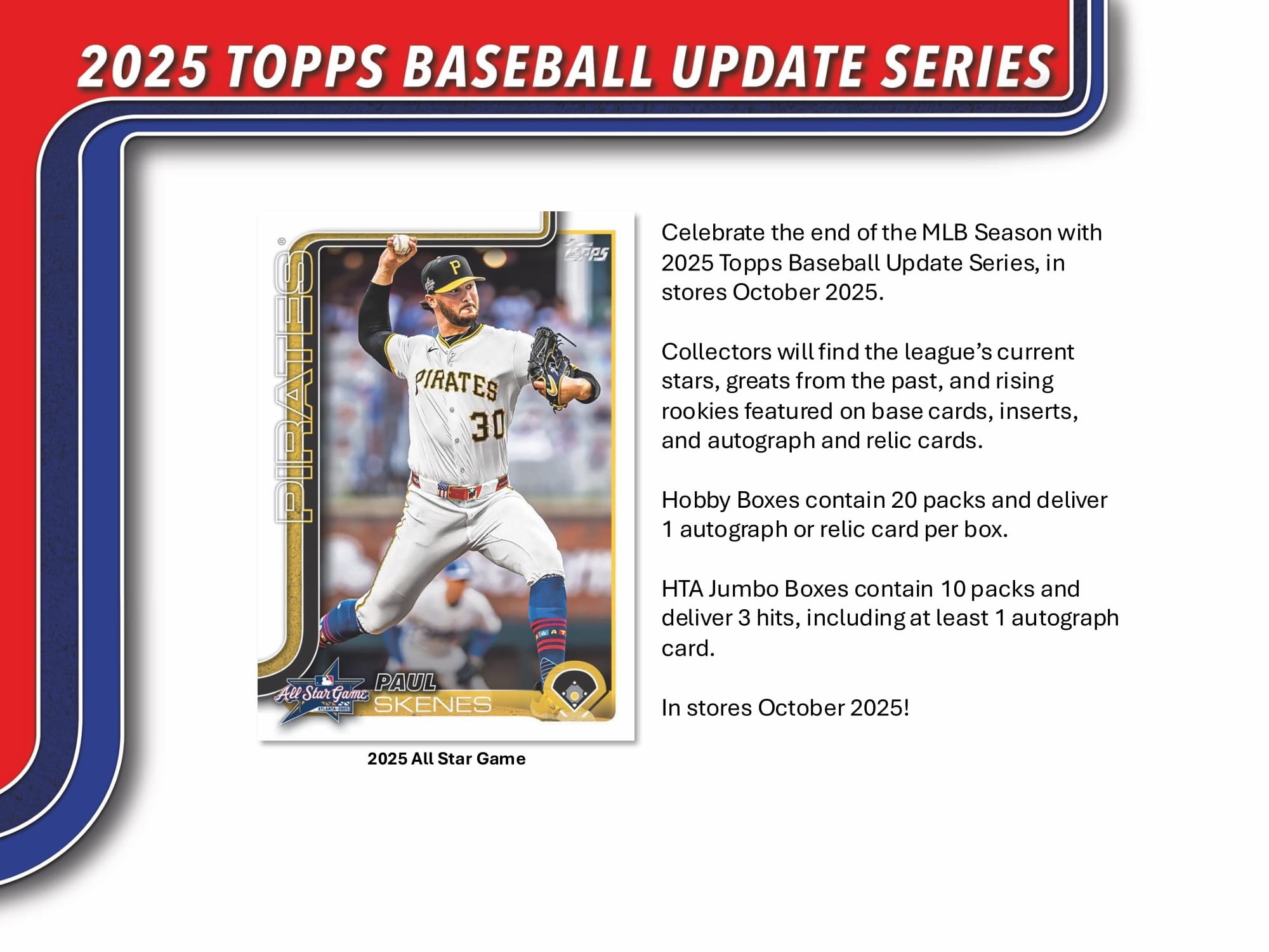 2025 Topps Update Series Baseball MLB Hobby Box