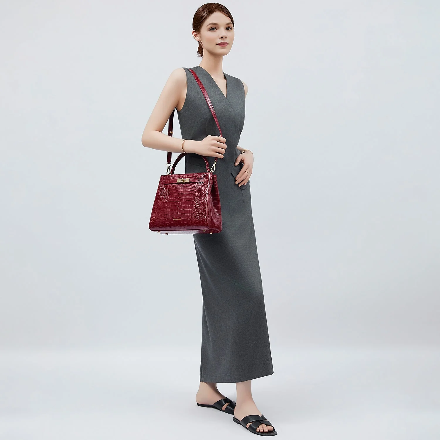 Handbag Victoria III in Red