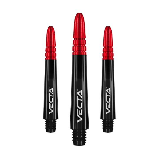 Winmau Vecta Shafts - Schwarz Rot