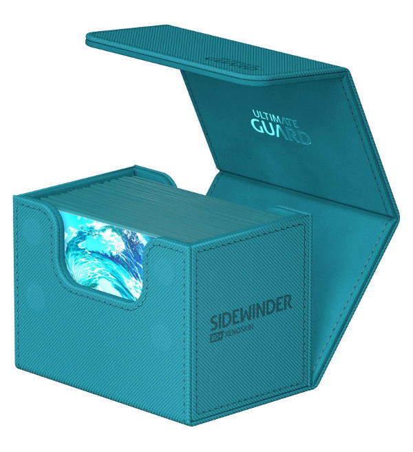 Ultimate Guard Sidewinder 80+ Xenoskin Monocolor Deck Box - Petrol