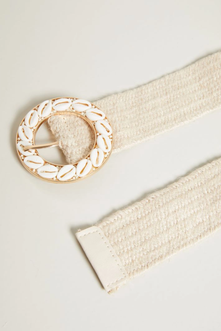 Belt with detail - BEIGE