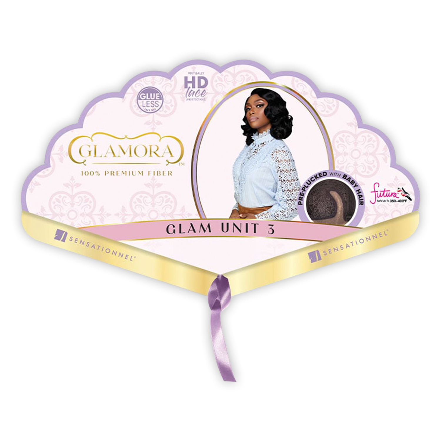 Sensationnel HD Lace Front Wig Glamora Glueless 13X4 Glam Unit 3