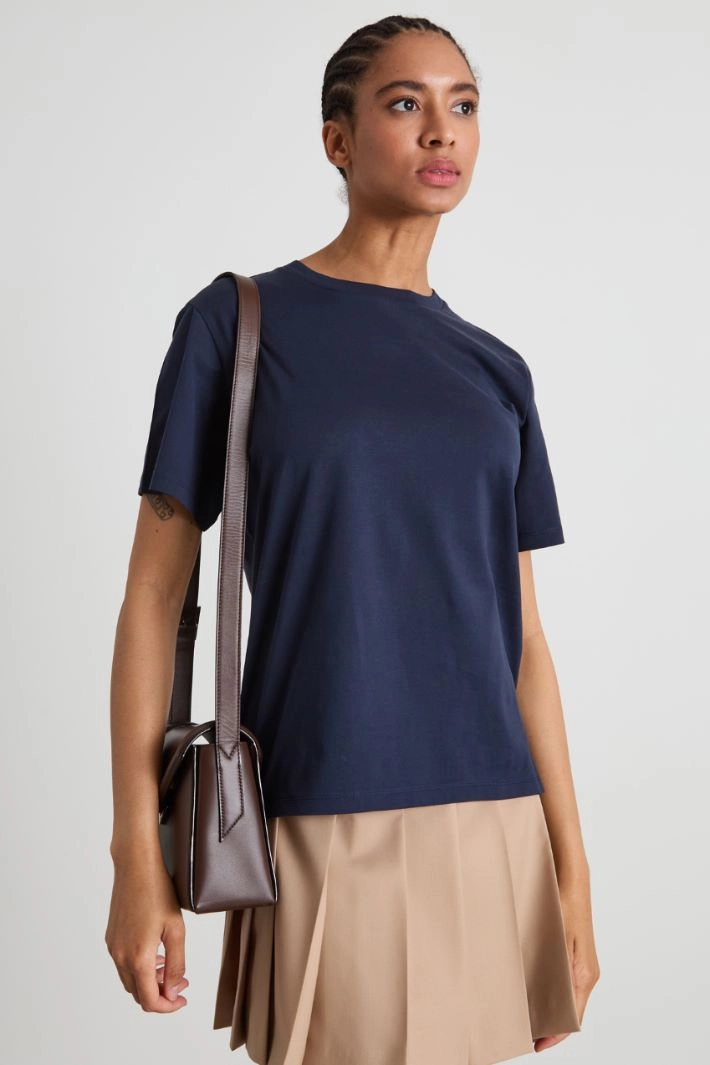 Cotton T-shirt - BLUE