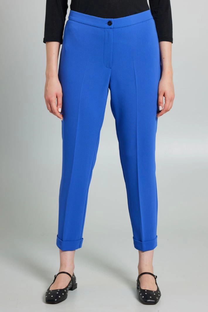 Turn-up trousers - BLUETTE