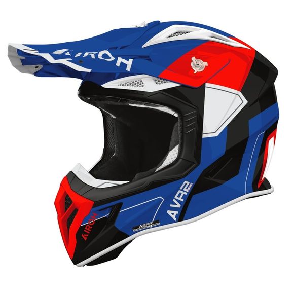 Casque cross Airoh AVIATOR ACE 2 - SHIELD 2026 - Bleu / RougeRef : AR1532-C3040