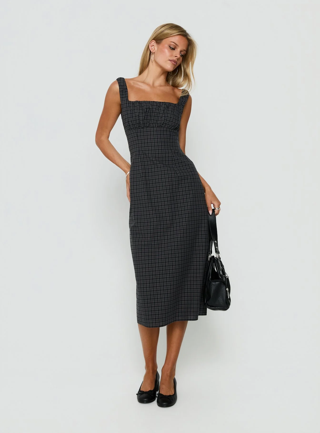 Donnamarie Midi Dress Check