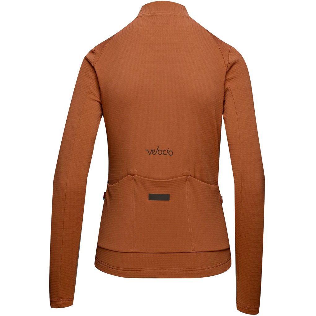 Velocio Luxe Thermal Long Sleeve Jersey Women - Copper Brown