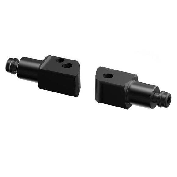 Rizoma Passenger Foot Peg Adapter for Snake Foot Pegs - BlackRef: rz0048 / pe676b