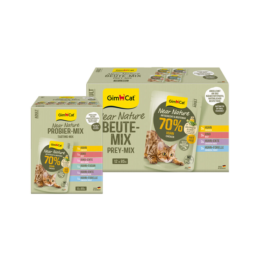 GimCat Near Nature Mix - 6 x 85 g