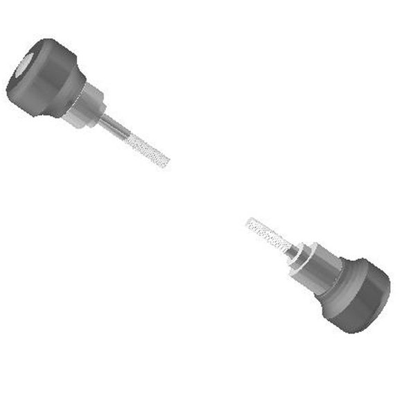 Top block block engine guard kit casters - greyRef: TB0073