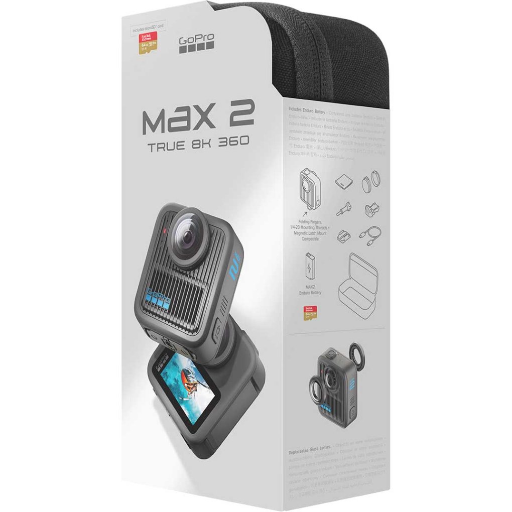 GoPro MAX2 Specialty Bundle - 360° Action-Camera + Case