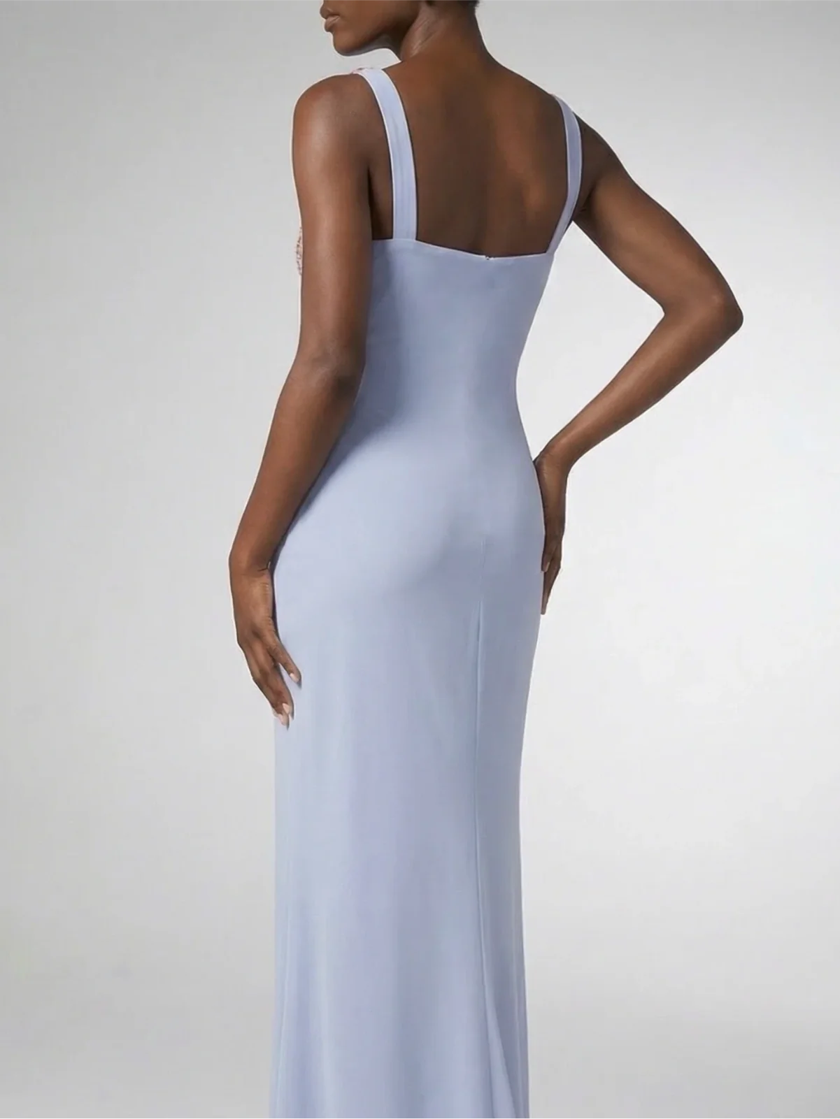 Crescent Shell Long Dress Lilac