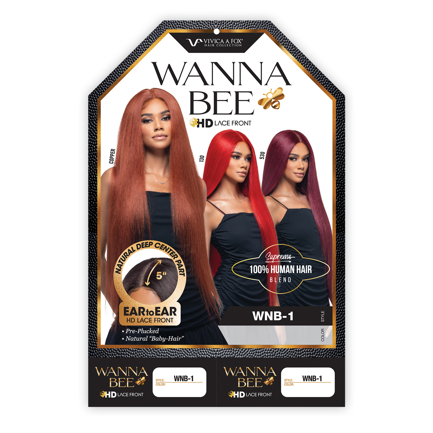 Vivica Fox Human Hair Blend HD Lace Front Wig 5