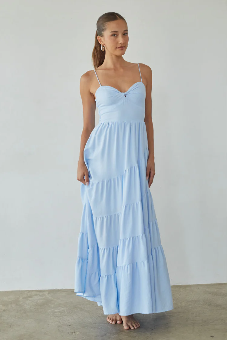 Donna Twist Front Maxi Dress