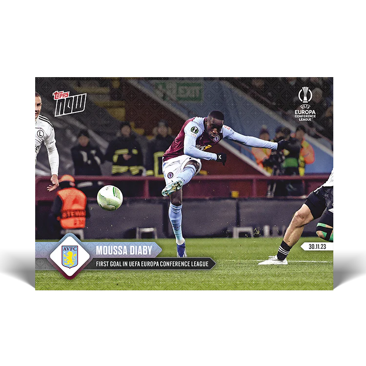 Topps UK - Moussa Diaby - First goal in UEFA Europa Conference League - UECL TOPPS NOW® Card #3