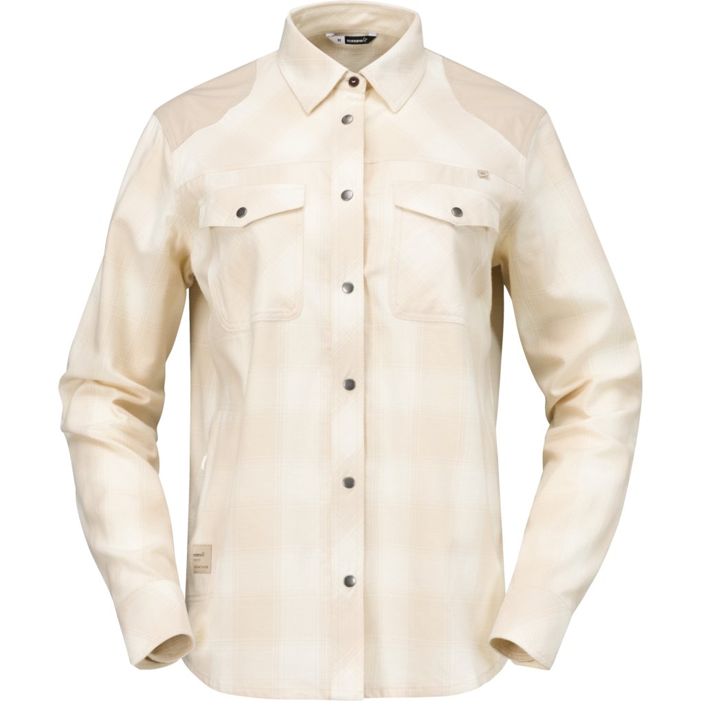 Norrona femund flannel Shirt Women - Snow White