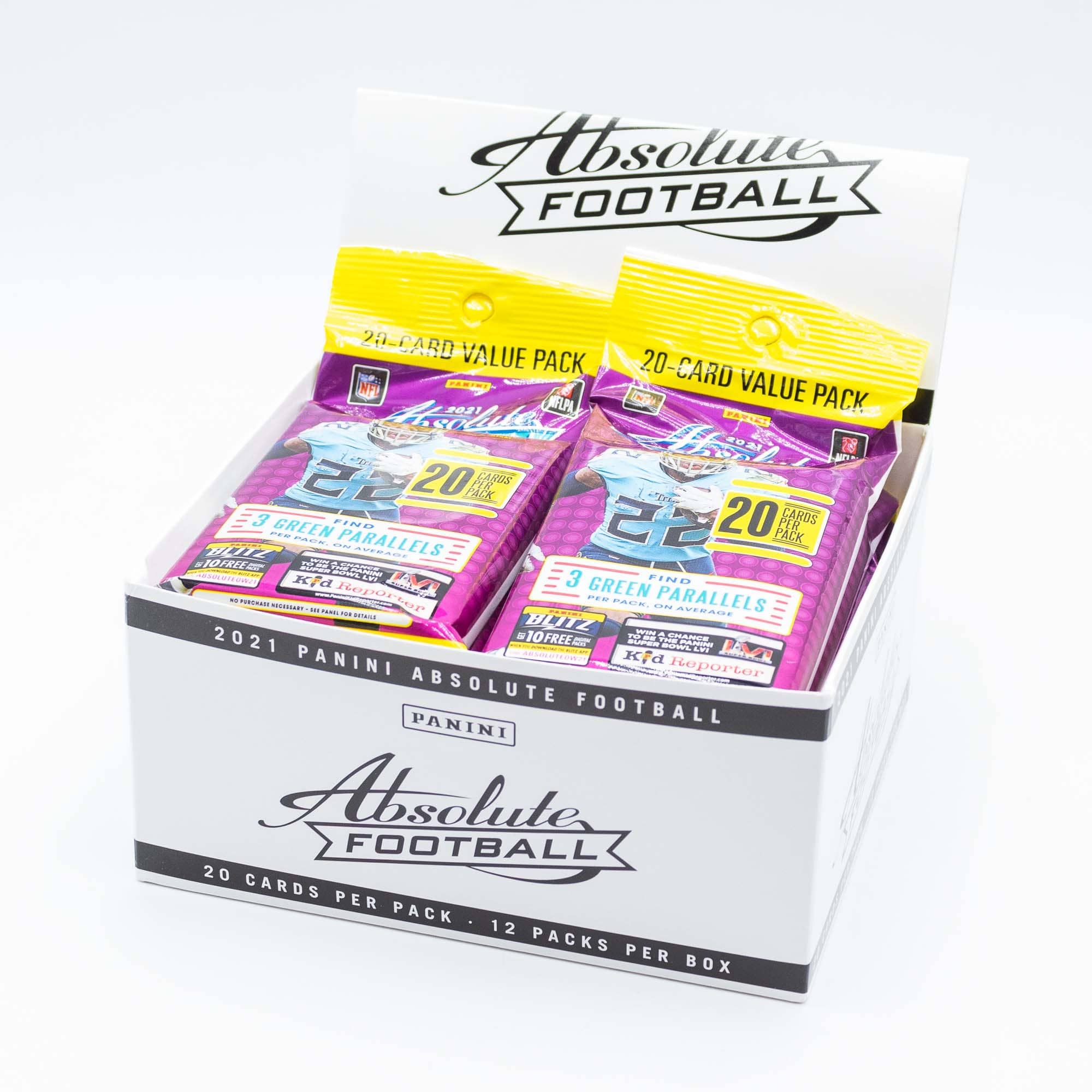 2021 Panini Absolute Football Jumbo Value Fat-Pack Box NFL