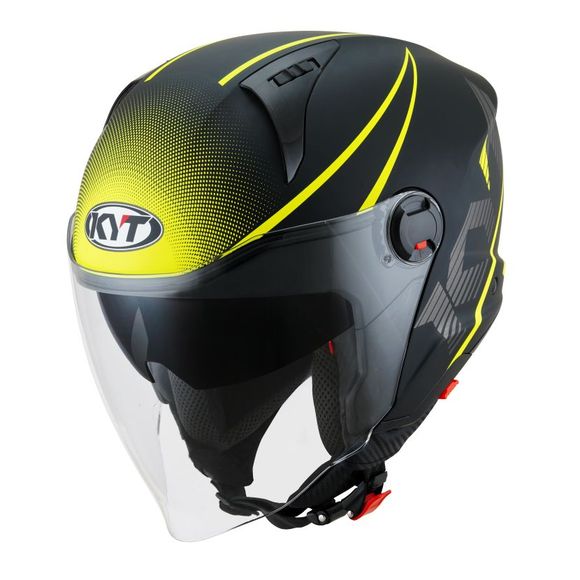 KYT D-CITY Jet Helmet - COLORFUL - YellowRef: KYT0134