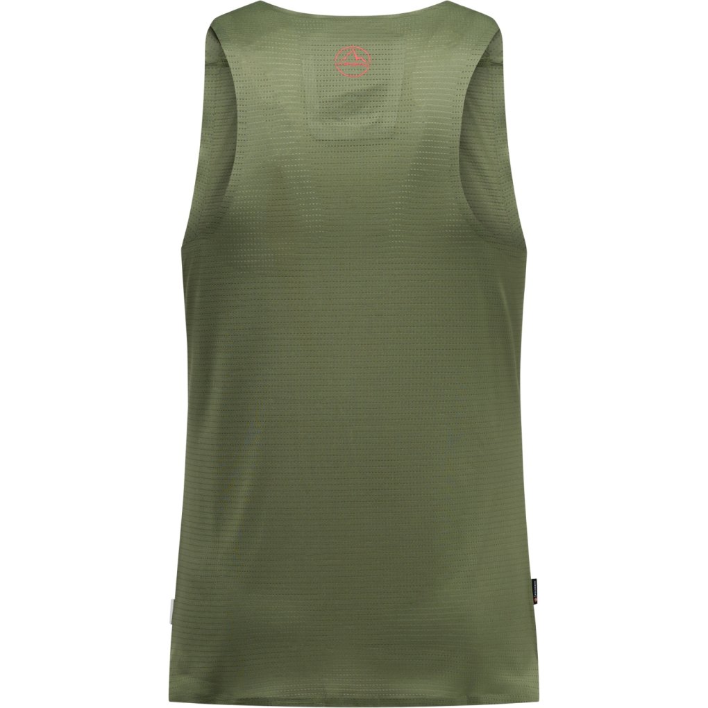 La Sportiva Pure Tank Top Men - Cypress/Mountain Red
