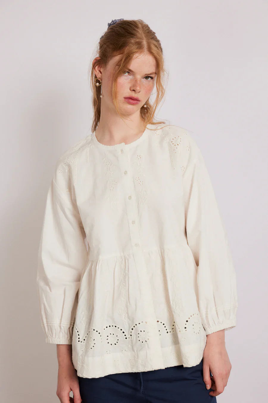 gretchen blouse - white