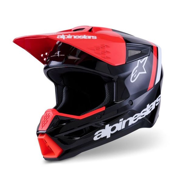 Alpinestars S-M3 RADIUM 2026 cross helmet - Black / RedRef: AP3962