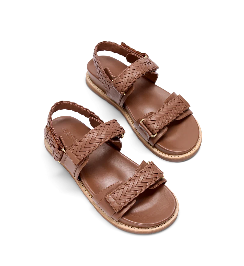 Cygnet Tan Leather Chunky Sandals