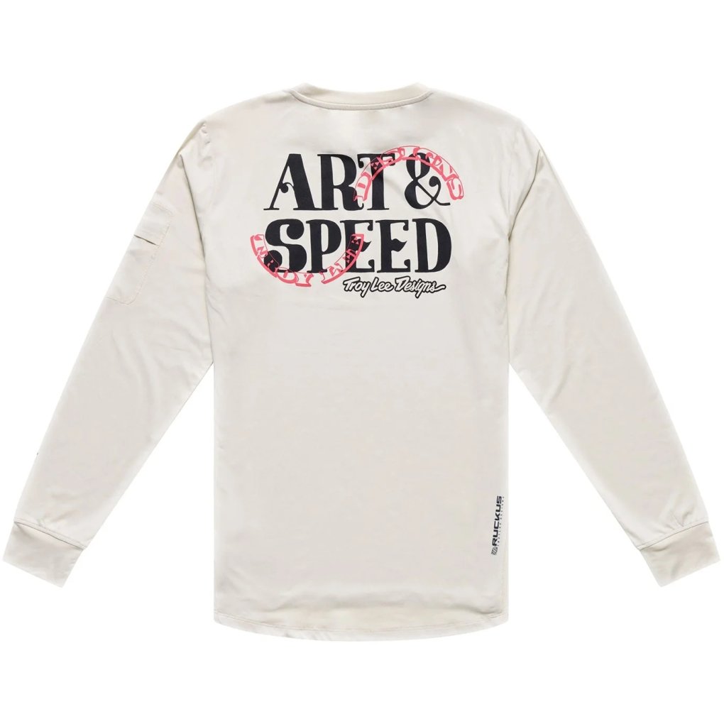 Troy Lee Designs Ruckus Ride Long Sleeve Tee Men - Art & Speed Pumice