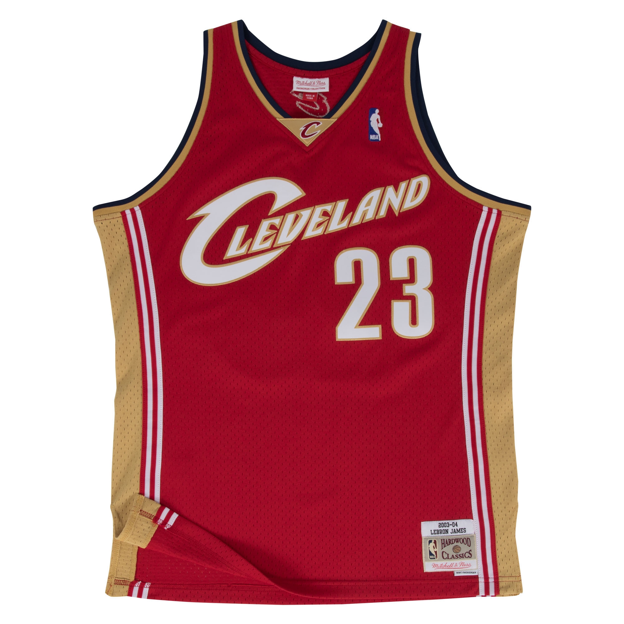 LeBron James #23 Cleveland Cavaliers 2003-04 Swingman NBA Jersey Red