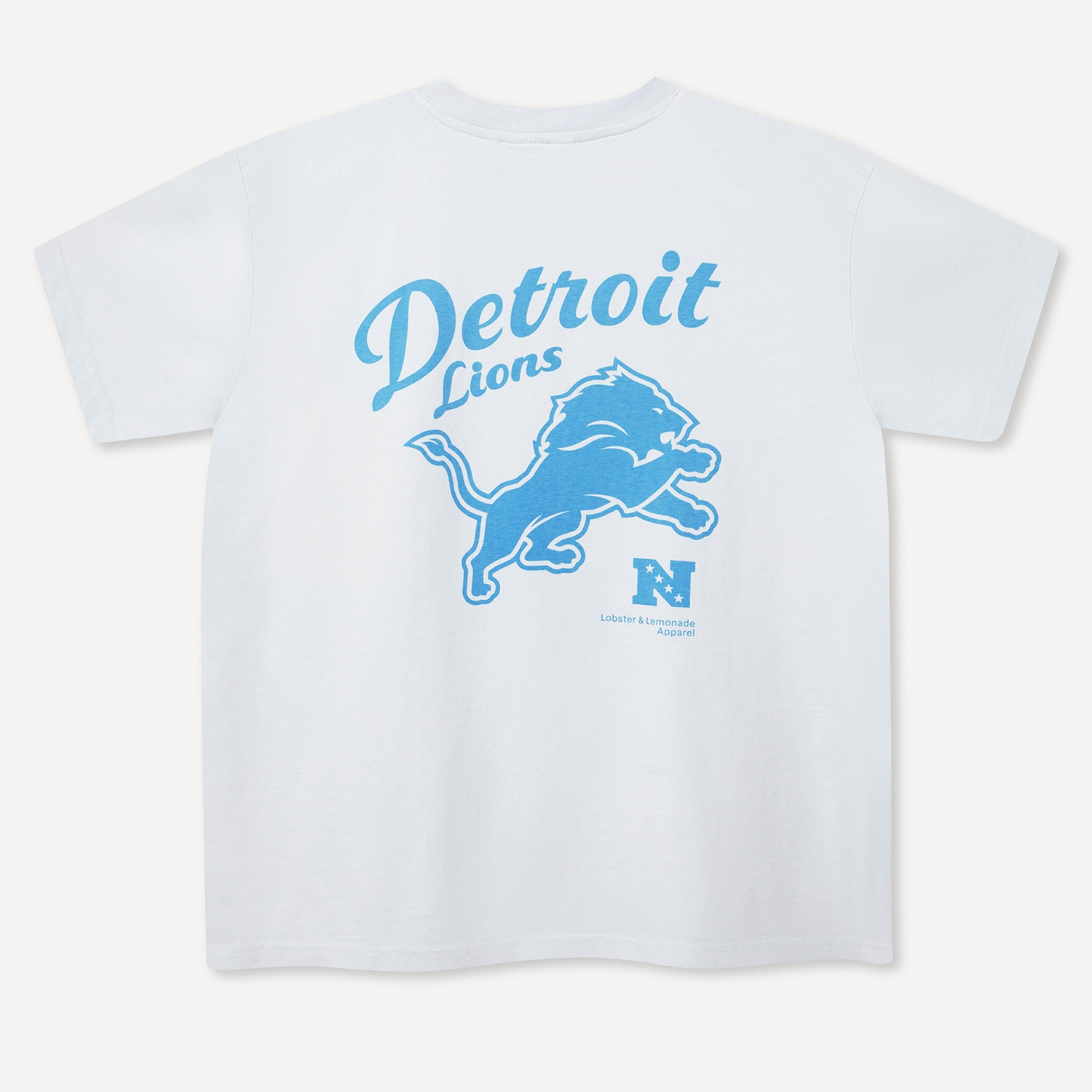 Detroit Lions L&L '89 Classics NFL T-Shirt Light Gray