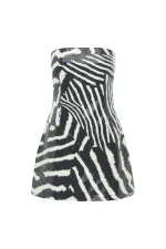 IBIZA STRAPLESS SEQUIN MINI DRESS - NOAH BLACK