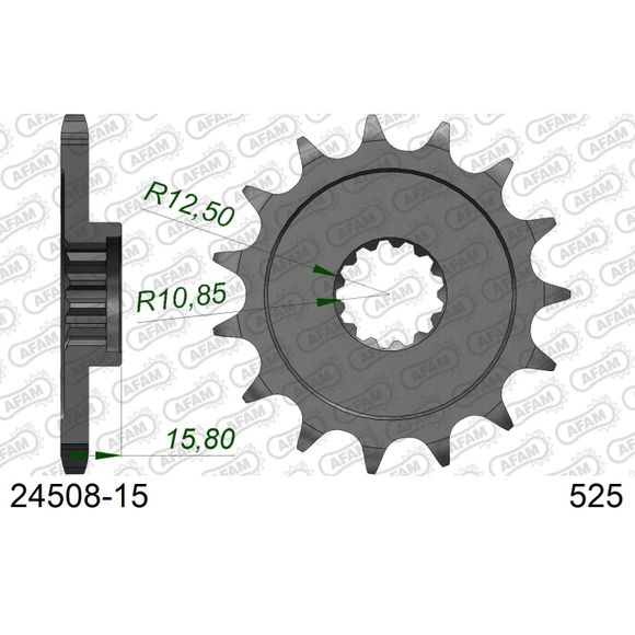 AFAM 525 Chain Kit Steel TypeRef: 01670242 / KIT103491