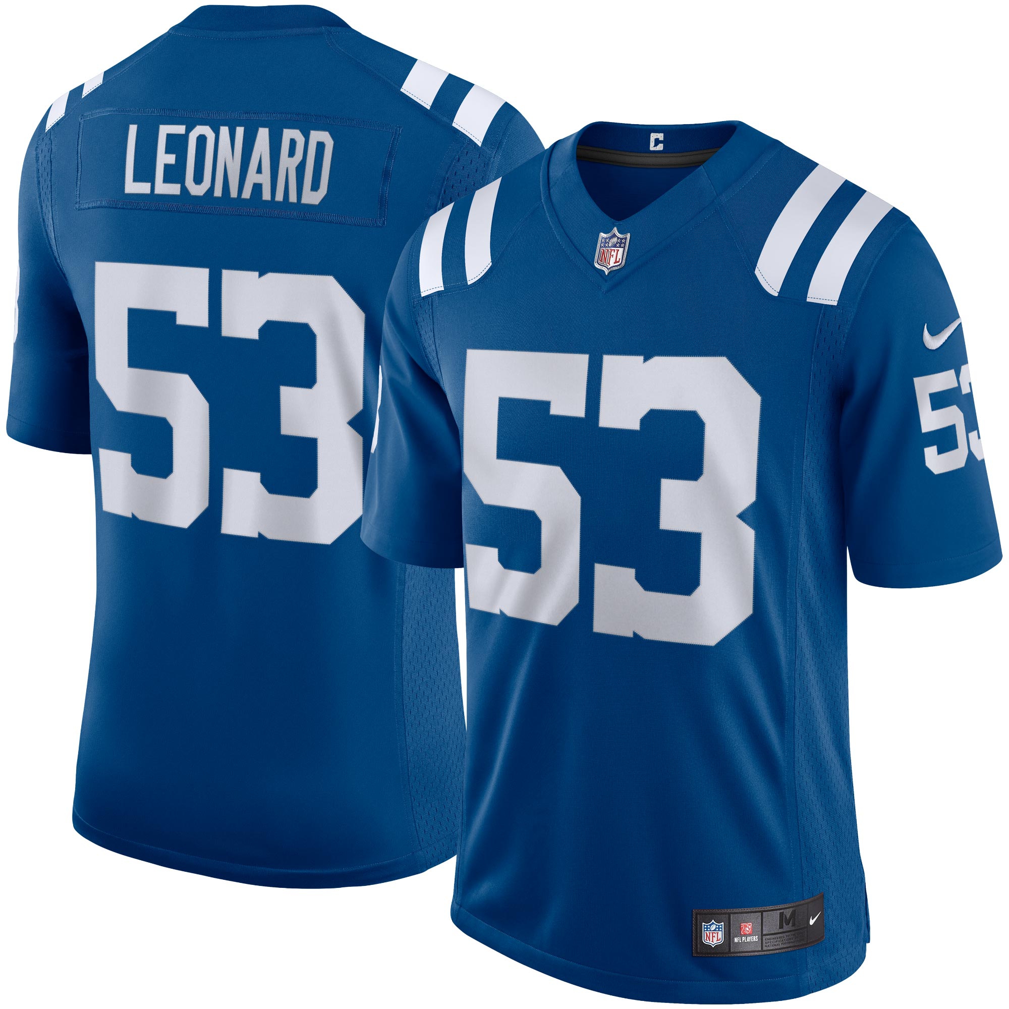 Shaquille Leonard #53 Indianapolis Colts Nike Speed Machine Limited NFL Jersey Blue
