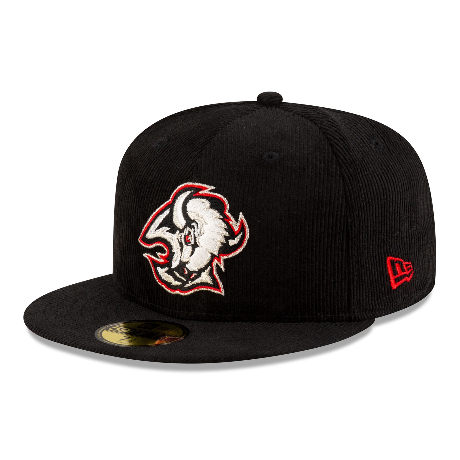 Buffalo Sabres Corduroy New Era 59FIFTY Fitted NHL Cap Black