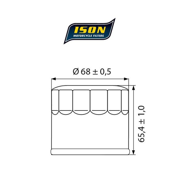 Ison 138 CANISTER Oil Filter Original TypeRef: ISON 138