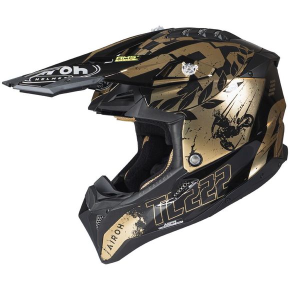 Airoh AVIATOR 3 cross helmet - TC 222 THE LEGEND 2023 - Black / YellowRef: AR1319