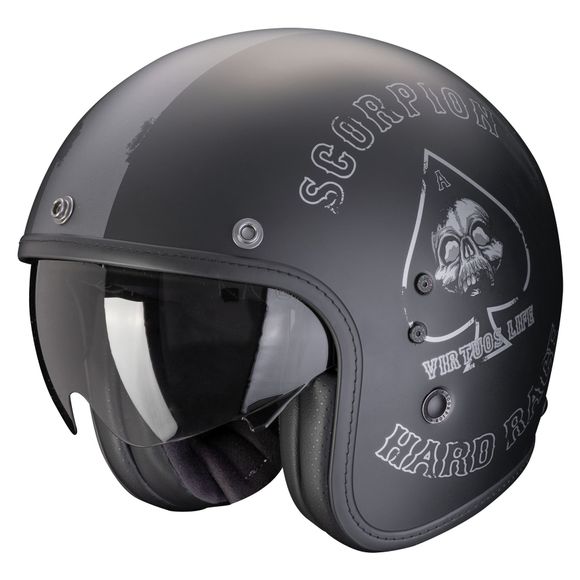 Jet Scorpion Exo Belfast EVO helmet - Spade - Black / GrayRef: SC1025