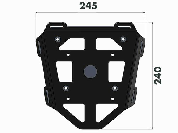 Hepco & Becker Minirack Luggage Rack - blackHONDA 250 CRF 250 L RALLY ABS (MD44) - 2017 - 2018Ref: Hbe06269A / 6609511 01 01